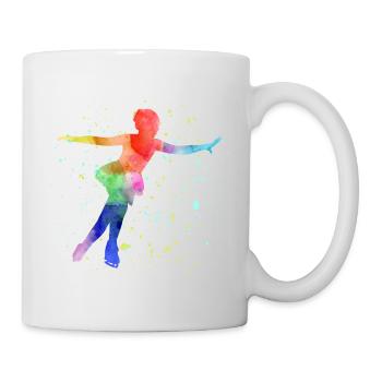 Eiskunstlauf Eiskunstlauf Schlittschuh Schlittschuh Tanz Wintersport - Tasse - Weiß - Rechts
