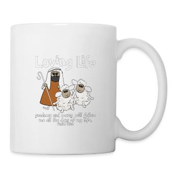 Christian Design Sheep avec leur Bon Pasteur - Mug blanc - blanc - Droite