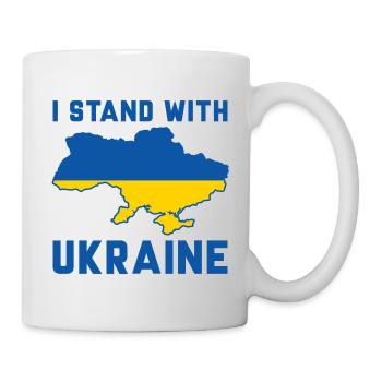 Je suis aux côtés de l’Ukraine - Mug blanc - blanc - Droite