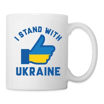 Je suis aux côtés de l’Ukraine - Mug blanc - blanc - Droite