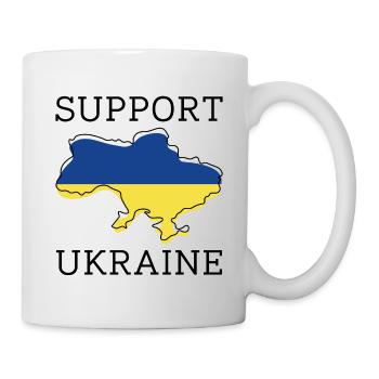 Unterstützung der Ukraine - Tasse - Weiß - Rechts