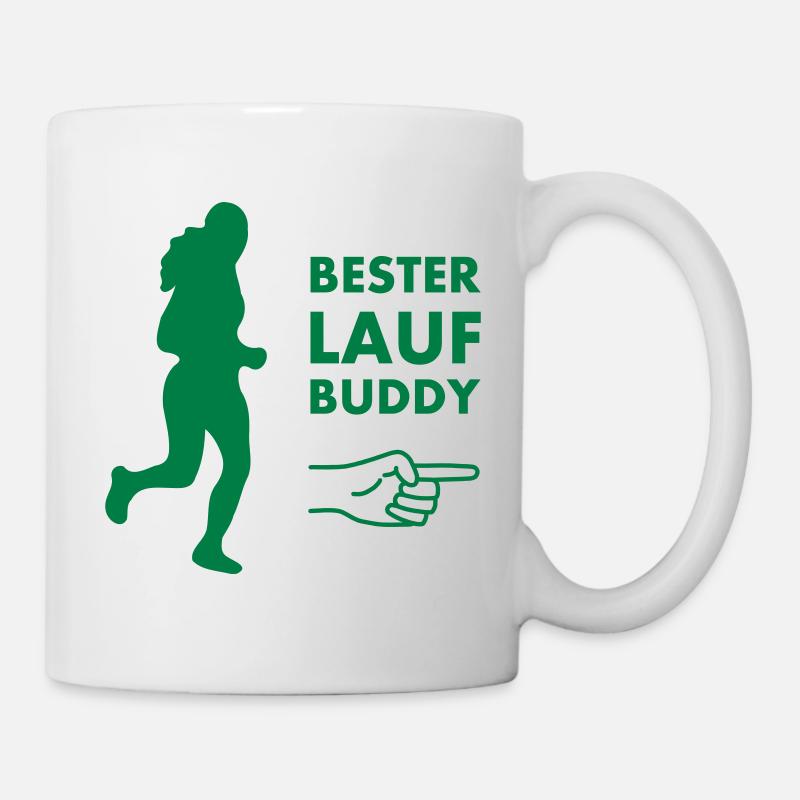 Bester Laufbuddy - Tasse - Weiß