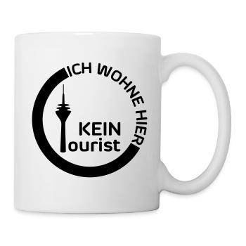 Kein Tourist Ich wohne hier - Tasse - Weiß - Rechts