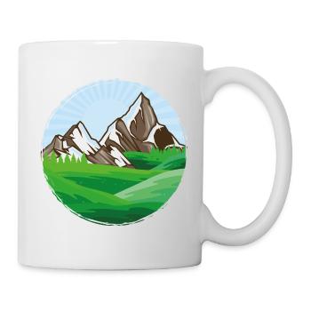 Montagnes Nature - Mug blanc - blanc - Droite