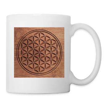 Flower Of Life - Wood Cut Out 2 - Mug - white - Right