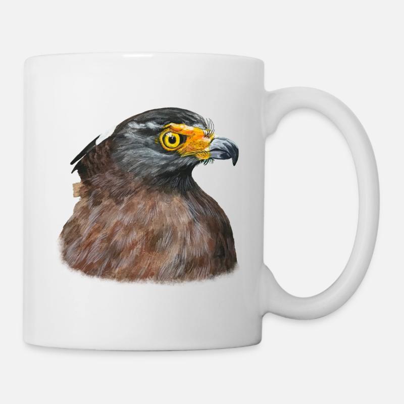 Wüstenbussard Bussard Greifvogel Raubvogel - Tasse - Weiß