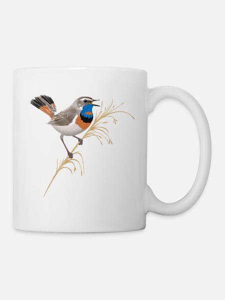 Blaukehlchen Blue Throat Blauwborst - Tasse - Weiß