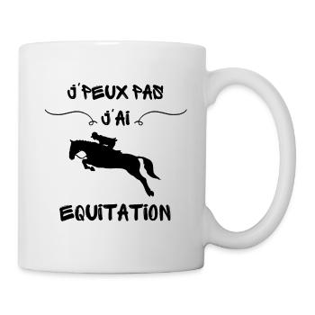 Ich kann nicht, ich bin gefahren - Tasse - Weiß - Rechts