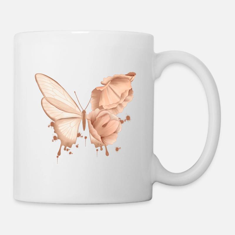 Papillon - Mug blanc - blanc