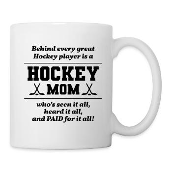 Hockey Mama - Tasse - Weiß - Rechts