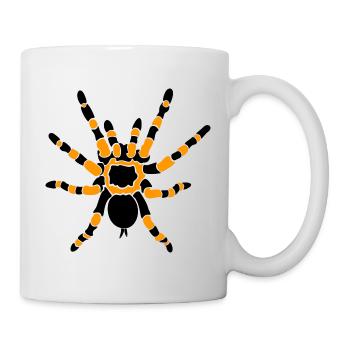 Tarentule orange du genou - Mug blanc - blanc - Droite