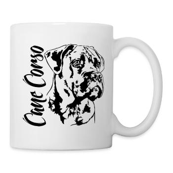 CANE CORSO Portrait Hund Hunde - Tasse - Weiß - Rechts