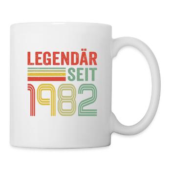 Legendär seit 1982 jahrgang 1982 - Tasse - Weiß - Rechts