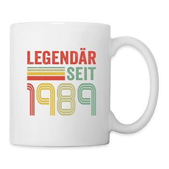 Legendär seit 1989 jahrgang 1989 - Tasse - Weiß - Rechts