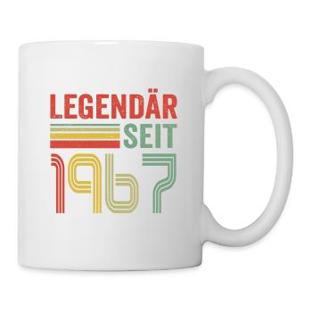Legendär seit 1967 jahrgang 1967 - Tasse - Weiß - Rechts