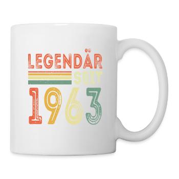 Legendär seit 1963 jahrgang 1963 - Tasse - Weiß - Rechts