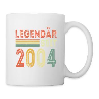Legendär seit 2004 jahrgang 2004 - Tasse - Weiß - Rechts