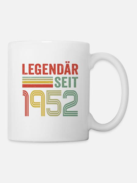 Legendär seit 1952 jahrgang 1952 - Tasse - Weiß