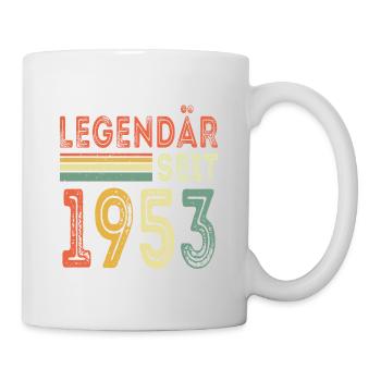 Legendär seit 1953 jahrgang 1953 - Tasse - Weiß - Rechts
