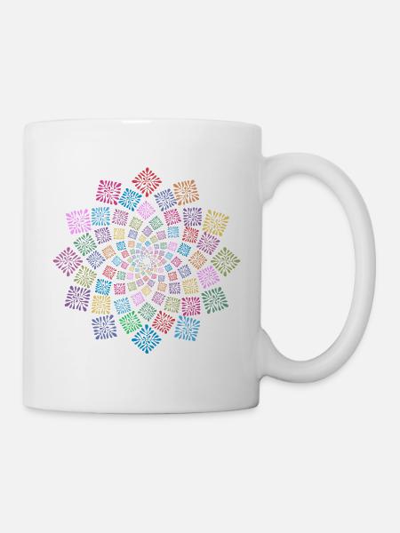 Kaléidoscope - Mug blanc - blanc