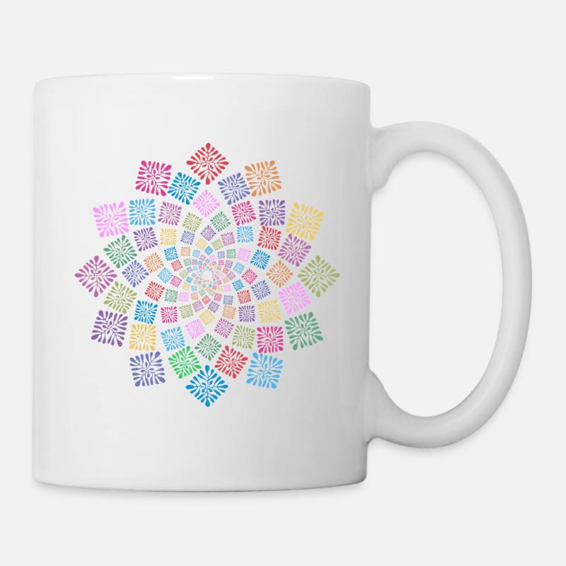 Kaléidoscope - Mug blanc - blanc