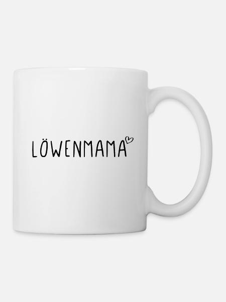 Löwenmama - Tasse - Weiß