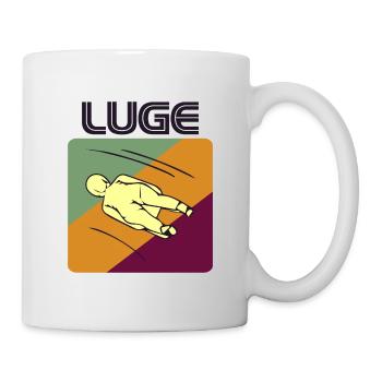 Luge Sledding Sledge Race Extreme Winter Sports - Mug - white - Right
