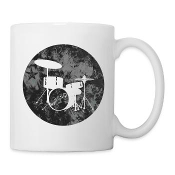 Schlagzeug - Tasse - Weiß - Rechts