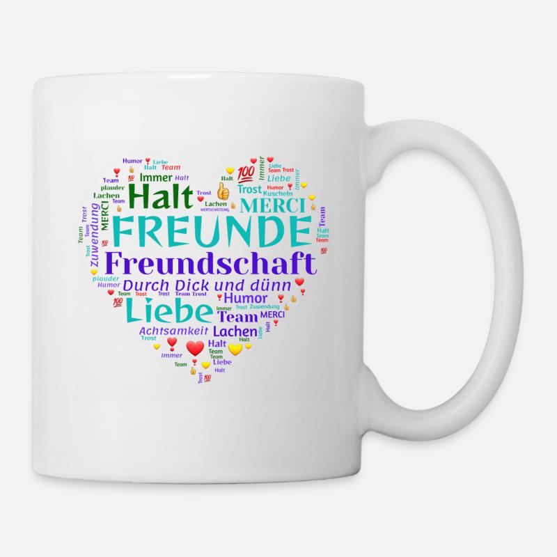 Freunde - Tasse - Weiß