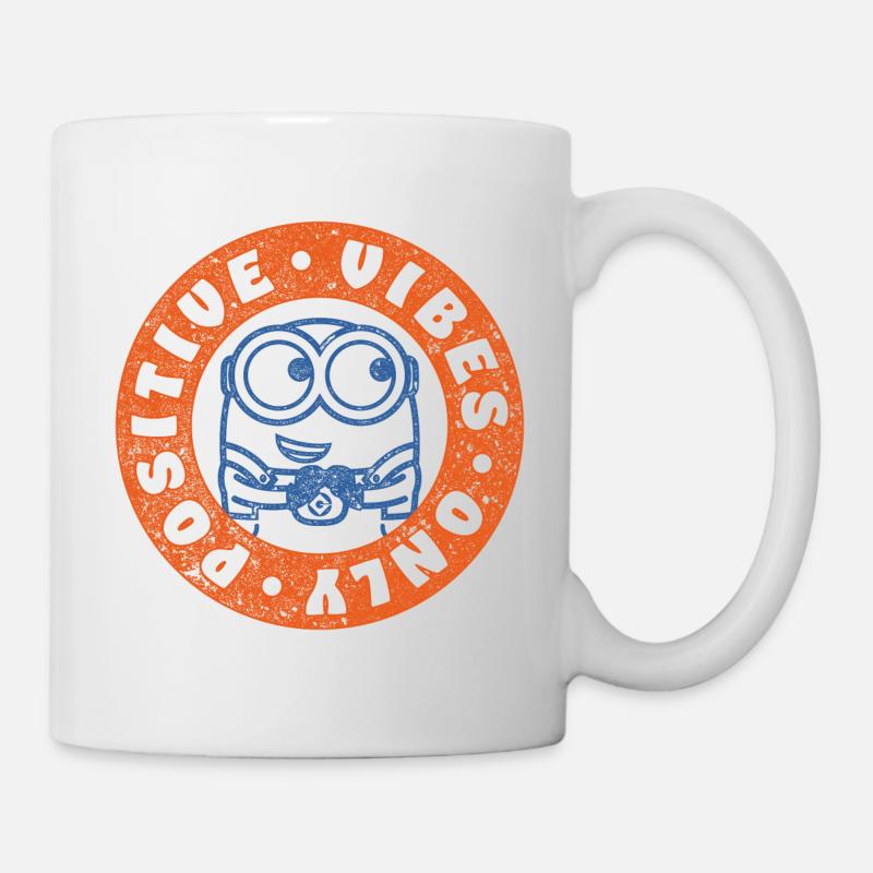 Les Minions Bob Positive Vibes - Mug blanc - blanc