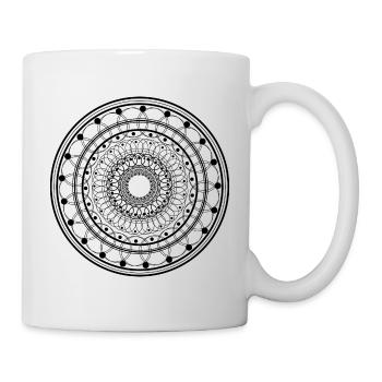 Kreis Mandala - Tasse - Weiß - Rechts