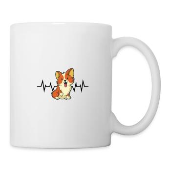 Welsh Corgi Heartbeat - Mug blanc - blanc - Droite