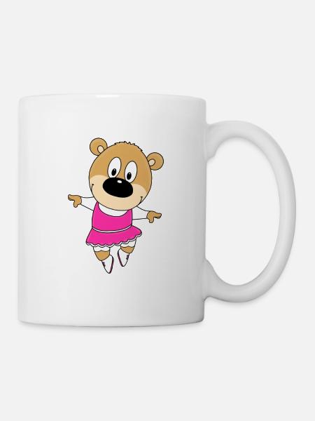 TEDDYBÄR - BÄR - TEDDY - TANZEN - BALLERINA - Tasse - Weiß