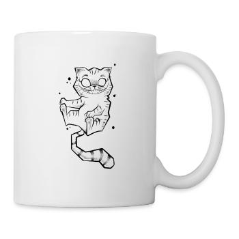 Cat Alice Skizzenkunst - Tasse - Weiß - Rechts