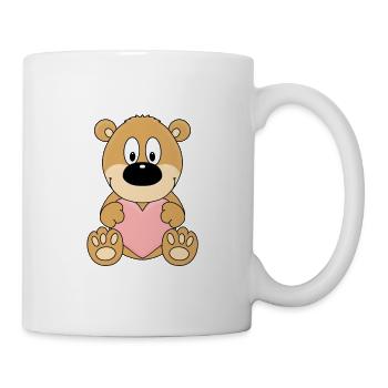 TEDDYBÄR - LIEBE - HERZ - TEDDY - BÄR - KIND - Tasse - Weiß - Rechts