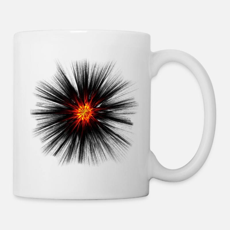 Explosion sombre - Mug blanc - blanc