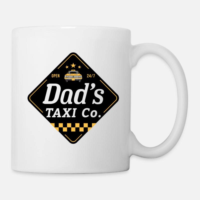 Dads Taxi Co Black - Mug - white