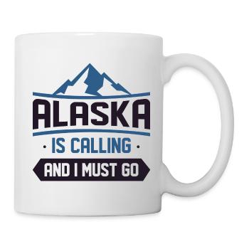 L’Alaska appelle et je dois y aller - Mug blanc - blanc - Droite