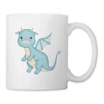 süßer Drache - Tasse - Weiß - Rechts