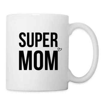 Super Mom - Tasse - Weiß - Rechts