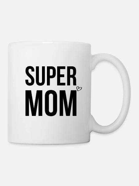 Super Mom - Tasse - Weiß