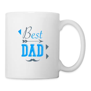 BEST DAD Vatertagsgeschenk - Tasse - Weiß - Rechts