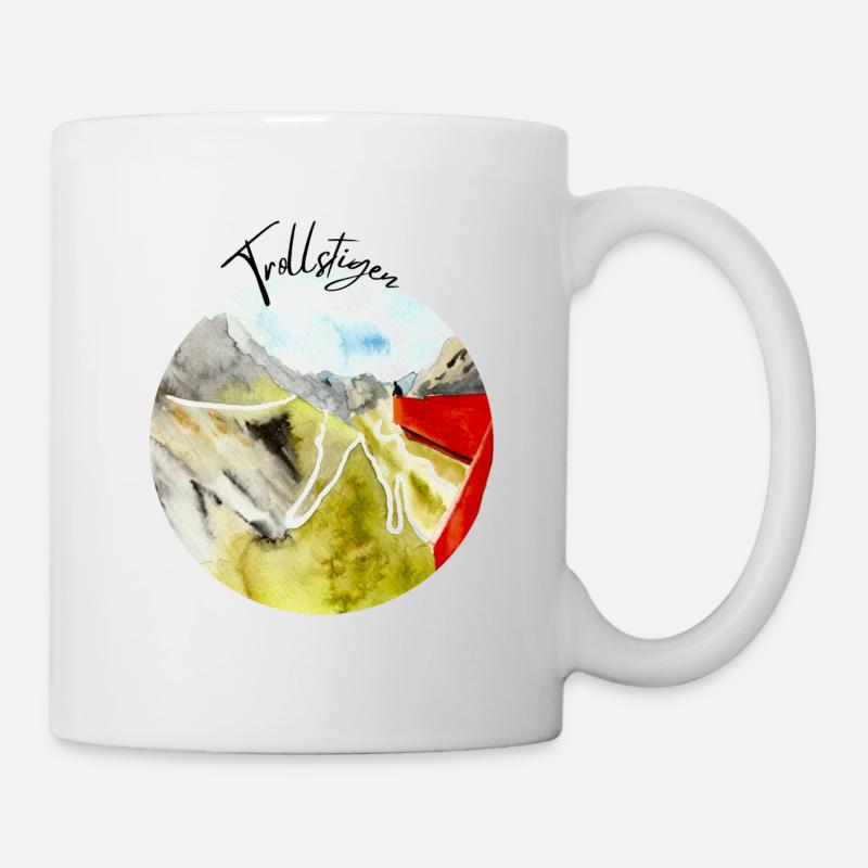 Trollstigen Norwegen - Tasse - Weiß