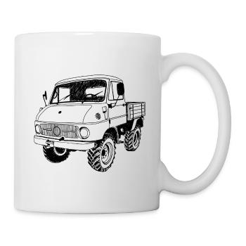Unimog - Oldtimer - Offroad - Dispositif moteur universel - Mug blanc - blanc - Droite