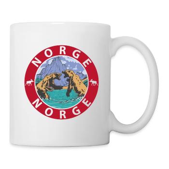 Norwegen - Tasse - Weiß - Rechts