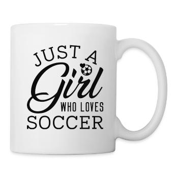 Just A Girl Who Loves Soccer - Mug - white - Right