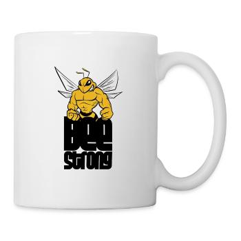 Bee Strong - fun word game muscu be/bee - Mug - white - Right