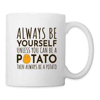 Amateur de pommes de terre Agriculteur végétalien Végétarien Drôle - Mug blanc - blanc - Droite