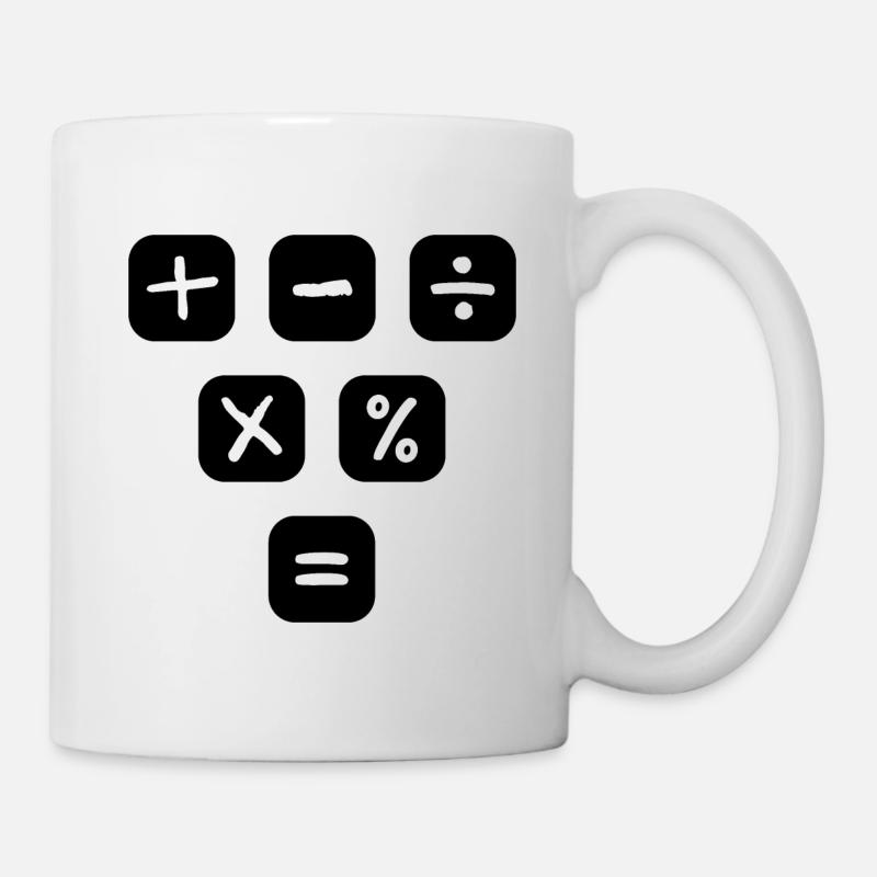 Mathe Symbole Mathematische Zeichen Mathematik - Tasse - Weiß