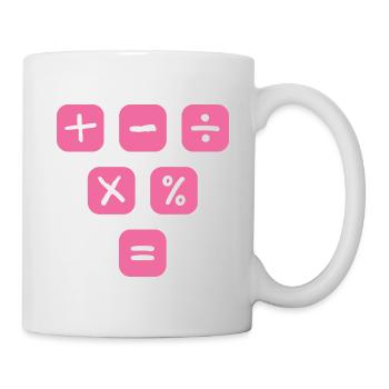 Mathématiques Symboles Signes mathématiques Mathématiques - Mug blanc - blanc - Droite